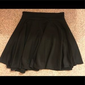 Black Spandex Skater Skirt